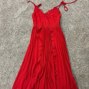 Lulu's Scarlet Midi Dress